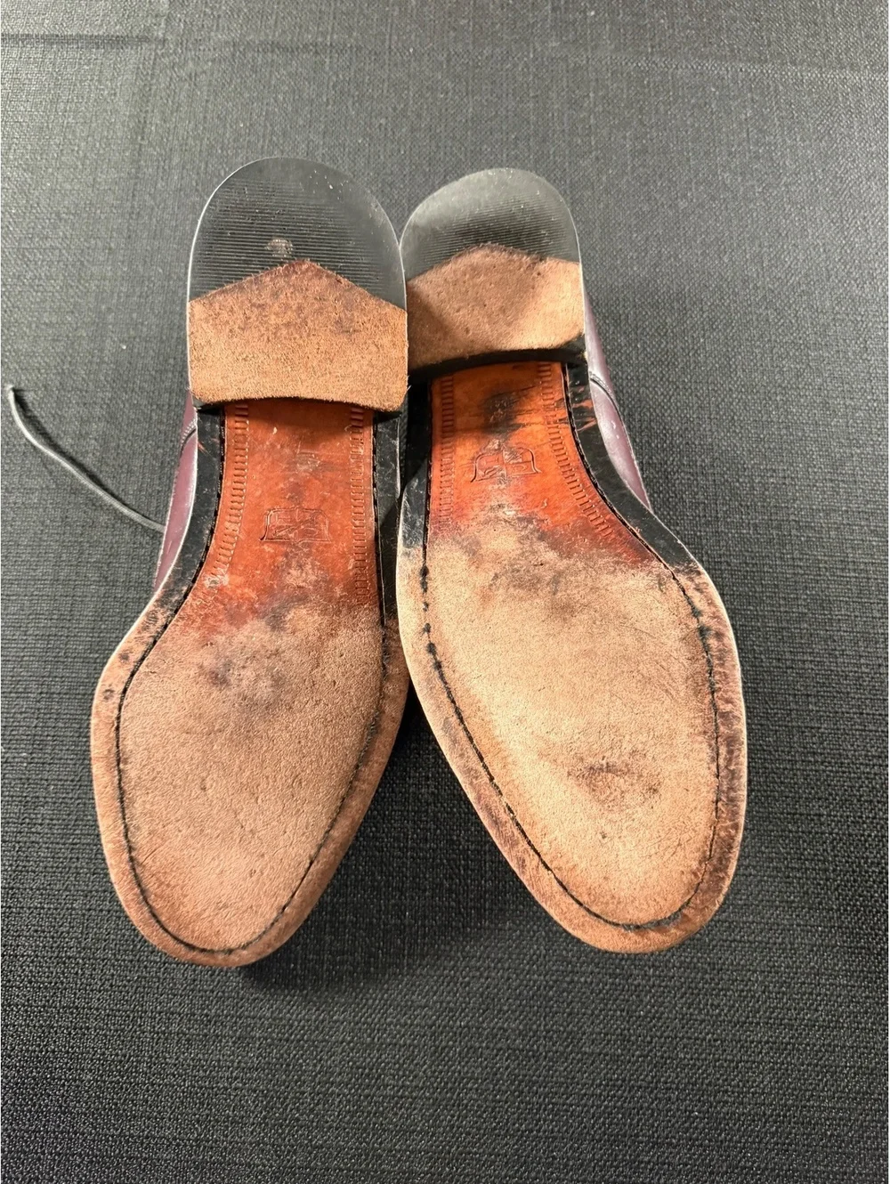 Cole Haan Men's Burgundy Leather Dress Shoes Size 10